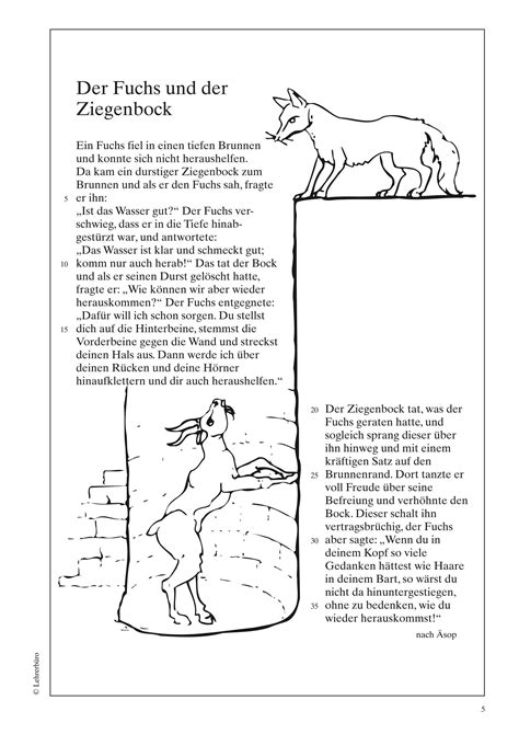 grundschule unterrichtsmaterial deutsch textgattungen fabeln in stundenbildern Äsop die beiden