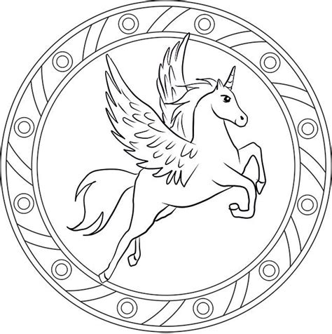 Es eignet sich daher sowohl für kindergartenkinder, als auch für schulkinder, die im umgang mit stift und farben schon etwas geschult sind. ausmalbilder mandala einhorn 05 | Ausmalbilder mandala ...