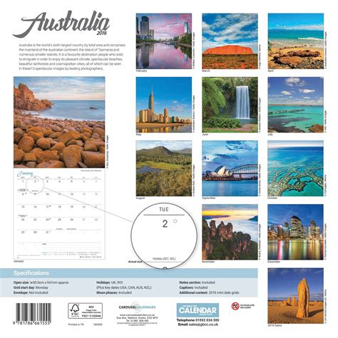 Australia Calendar 2018 Calendar 2018 Calendar Australia