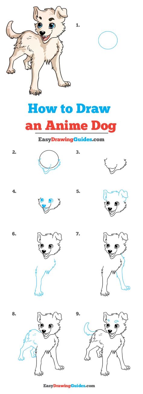 How To Draw An Anime Dog Really Easy Drawing Tutorial Drawing