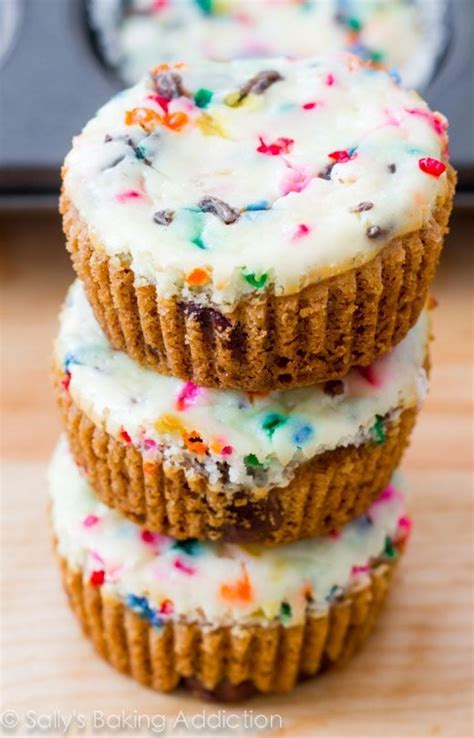 Sprinkle Cheesecake Cookie Cups Sallys Baking Addiction