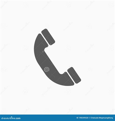 Phone Icon Telephone Contact Tell Communication Talk Stock Vector