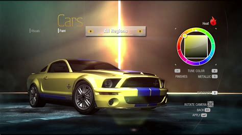 Need For Speed Undercover Car Selection Youtube