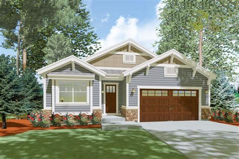 Craftsman Bungalow House Plans With Attached Garage Bungalows Are