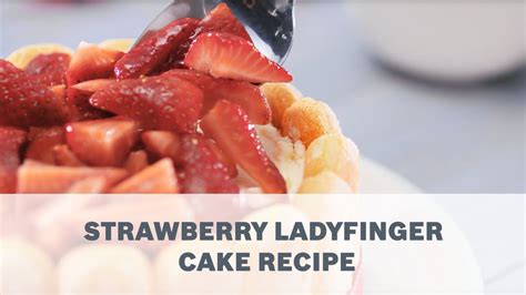 To do this, type in a saucepan pan, put butter there. Strawberry Ladyfinger Cake Recipe - Cooking with Bosch - YouTube