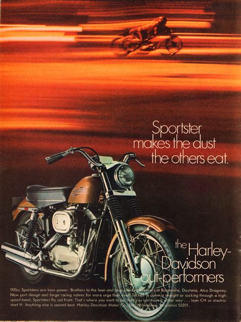 an advertisement for the harley davidson motorcycles