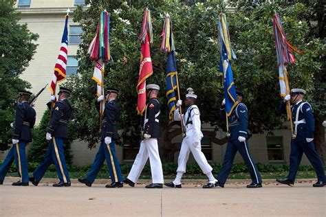 A Joint Service Color Guard Marches For The Opening Nara And Dvids