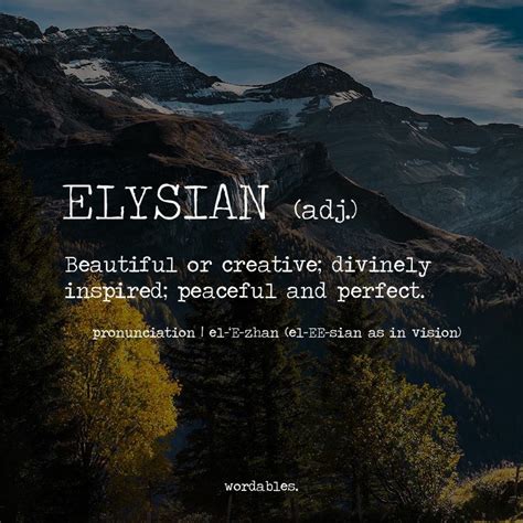 Elysian Weird Words Unusual Words Rare Words Big Words Unique Words