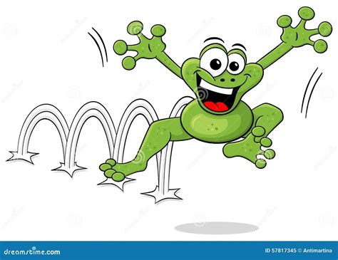 Clipart Of Frogs Jumping Clipart