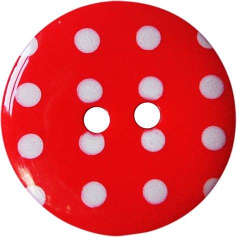 15mm Red Polka Dot Buttons 2 Hole Buttons Polka Dot Sewing Etsy Uk