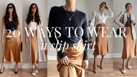 Slip Skirt Outfit Ideas Styling Closet Essentials Slow Fashion