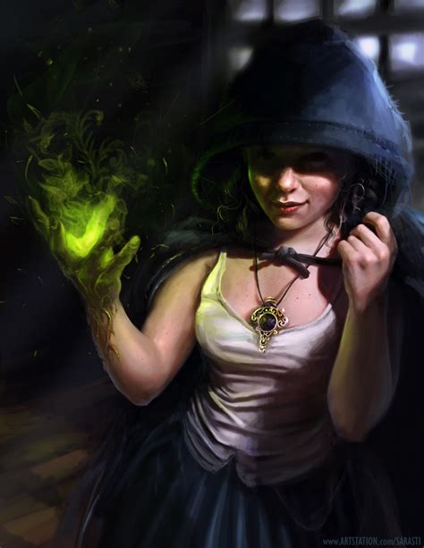Artstation Green Witch Lily Abdullina Character Portraits Green