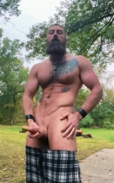 hot bearded daddy jerks off cumpilations