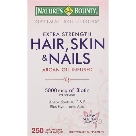 Natures Bounty Hair Skin And Nails 5000 Mcg Of Biotin
