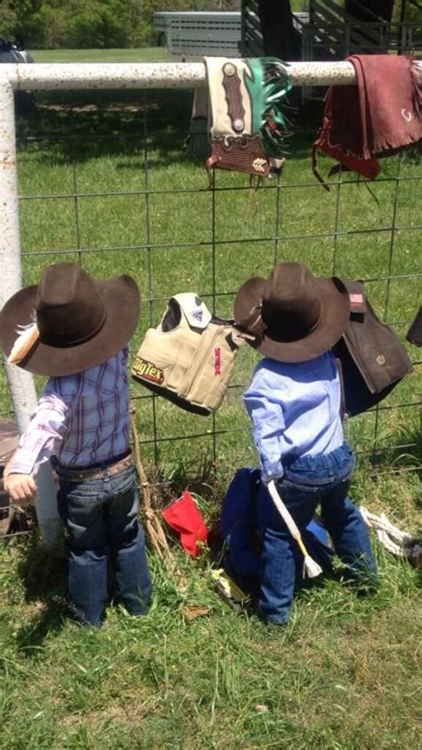 These Little Cowboys Are All Ready For Some Rodeo Action Little