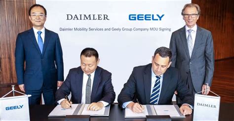 Daimler And Geely Announce Ride Hailing Jv In China Geely Daimler Ride