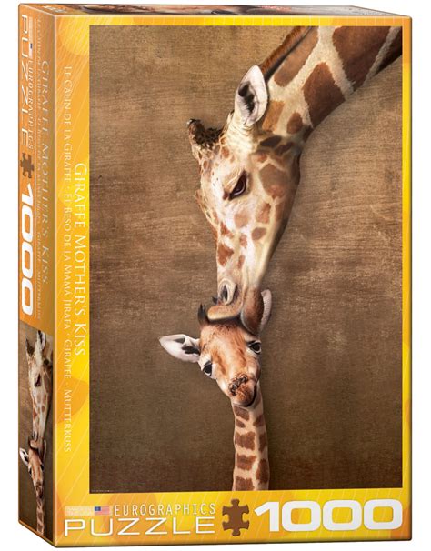 Giraffe Mother S Kiss 1000 Piece Puzzle Hub Hobby