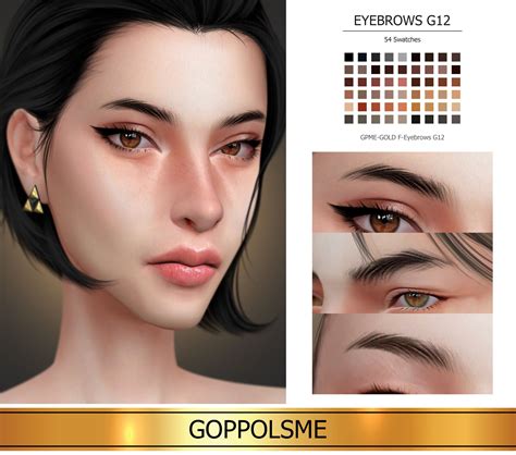 Goppols Me Gpme Gold F Eyebrows G12 Download At Goppolsme Sims 4