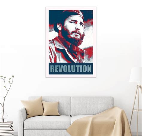 385 x 500 jpeg 95 кб. Posterlounge Wandbild, Premium-Poster Fidel Castro ...