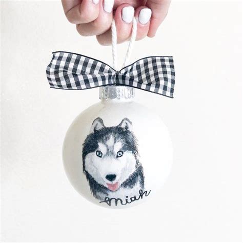 Check out our pet portraits selection for the very best in unique or custom, handmade pieces from our shops. Custom Pet Portrait Ornament | Hand painted ornaments, Pet ...