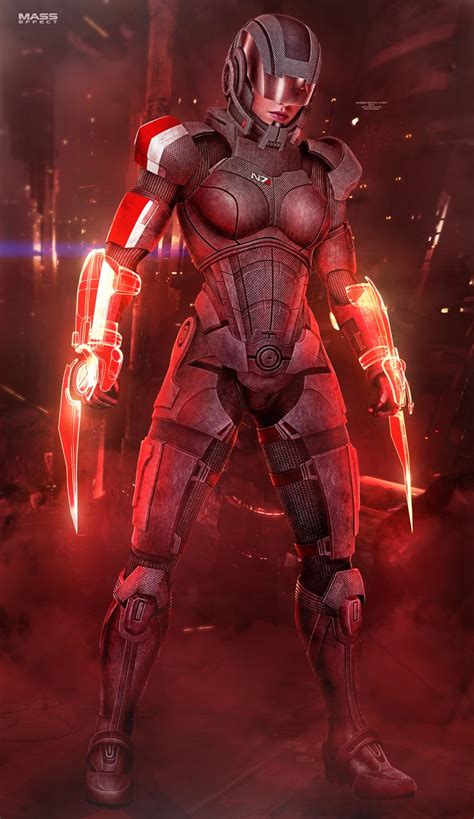 Femshep Sentinel Ii Mass Effect 2016 Mass Effect Mass Effect Art