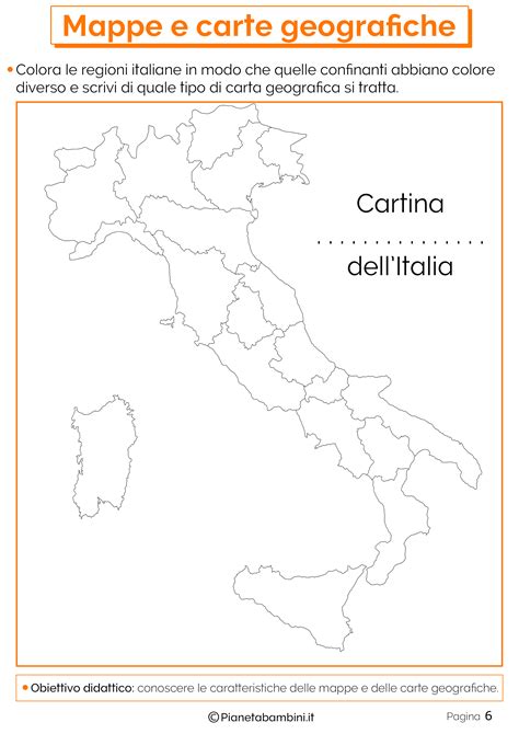 Mappe E Carte Geografiche Schede Didattiche Per La Scuola Primaria Pianetabambini It