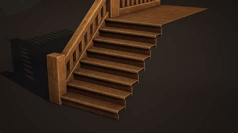 3d Stair Staircase Architecture Model Turbosquid 1689614