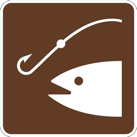 Fishing Area Symbol Sign Rs 063 Nps National Park Service Signs