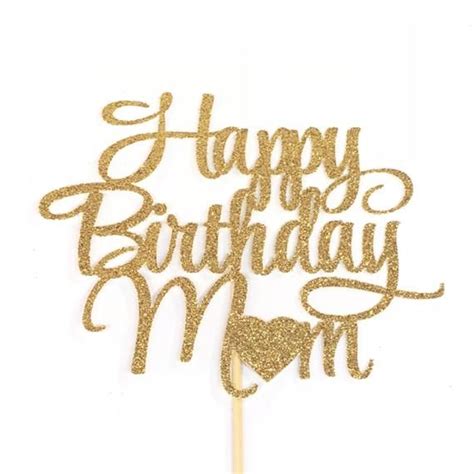 I miss those days where i i still remember how every year, on this day, you waited for us to go to your bed to say good morning with a beautiful cake. Happy Birthday Mom Cake Topper, Mother's Birthday Cake ...