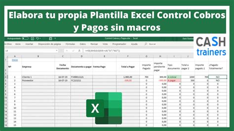 Plantilla Excel Para Llevar Control De Pagos Y Cobros De Facturas The