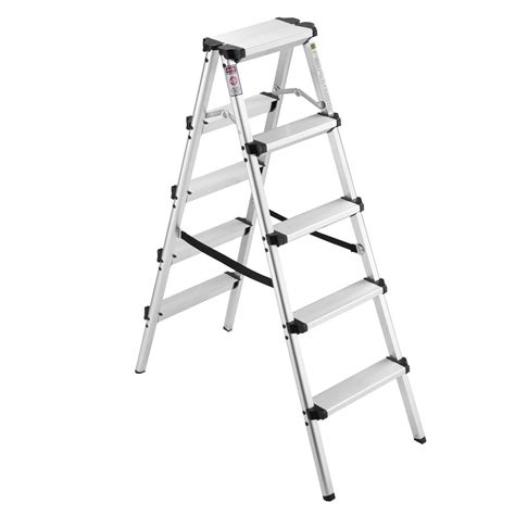 Aluminum Folding Extension Ladder 4 Ft High Double Sided Step Ladder