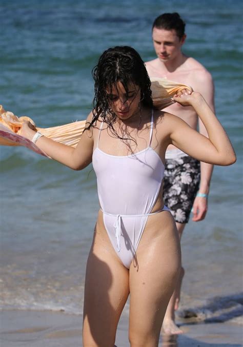 Camila Cabello See Through Nip Slip Sexy Photos D A Be F