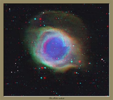 Astro Anarchy Helix Nebula As An Anaglyph Redcyan 3d
