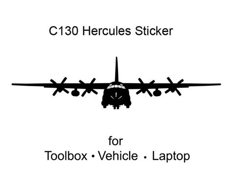 C 130 Hercules Sticker For Toolbox Laptop Vehicle Etsy