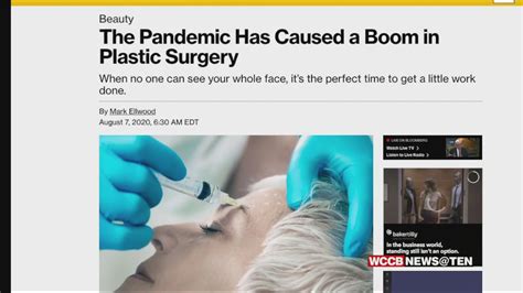 Pandemic Plastic Surgery More People Deciding Now Is The Time To Go