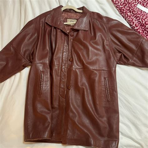 Genuine Leather Jacket Made In Florence Italy Depop