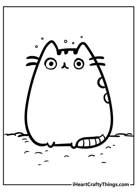 Pusheen Coloring Pages Updated
