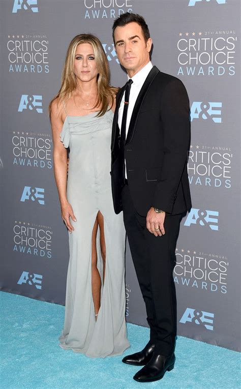 Jennifer Aniston Justin Theroux From Critics Choice Awards Red