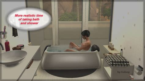 Mod The Sims More Realistic Time Of Taking Bath And Shower By