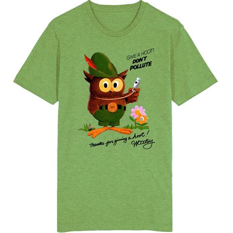 Give A Hoot Don T Pollute Woodsy Owl Psa T Shirt Etsy