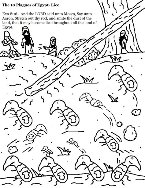 818.91 kb, 1283 x 1600. The 10 Plagues of Egypt Coloring Pages | Plagues of egypt ...