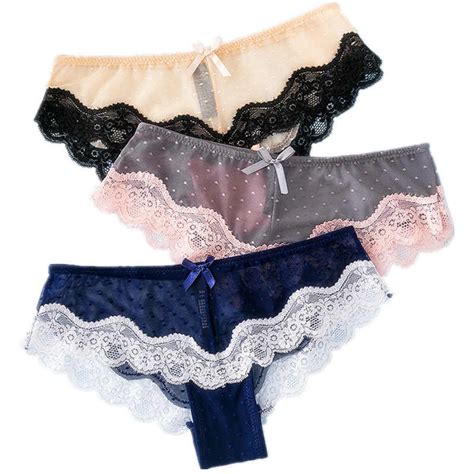 Acheya Sexy Sheer Lace Panties Womens Underwear Sheer Lace Briefs