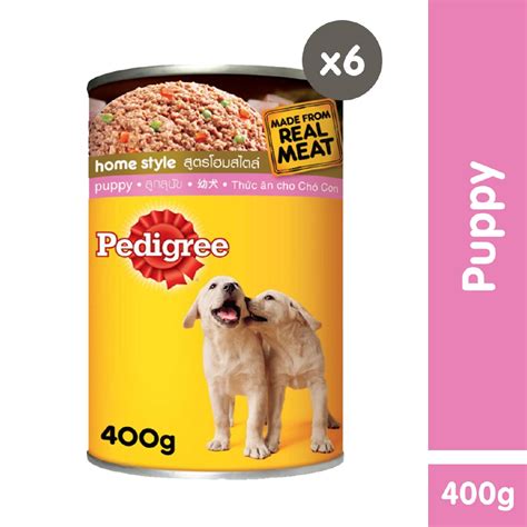 It contains moist chicken chunks gently cooked in healthy gravy, retaining vitamins, tempting aroma to attract the fussy eaters. Pedigree Puppy Wet Can Dog Food Set of 6 (400g) | Shopee ...