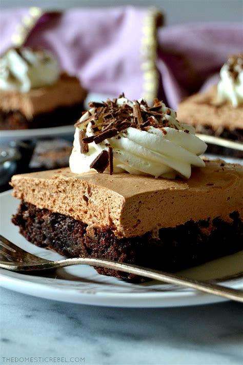 Best Ever French Silk Pie Brownies The Domestic Rebel