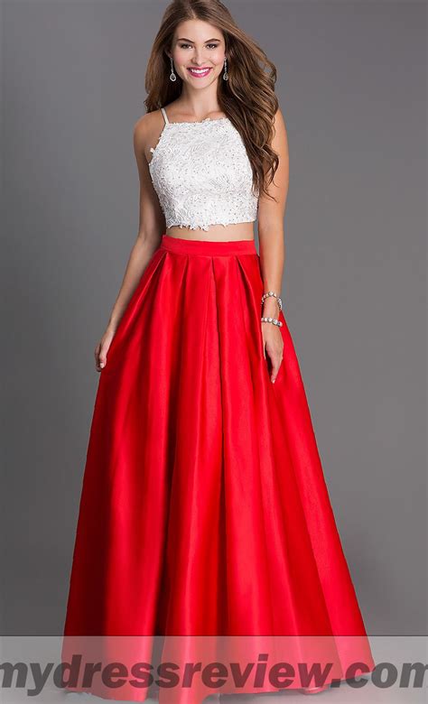 Red And Black Two Piece Prom Dress And Review 2017 Mydressreview