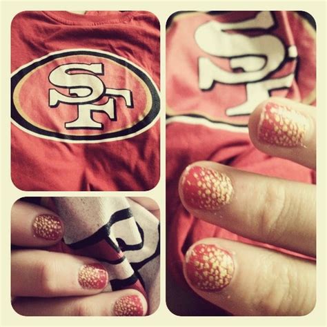 49ers Nails 49ers Nails Seasonal Nails Nails