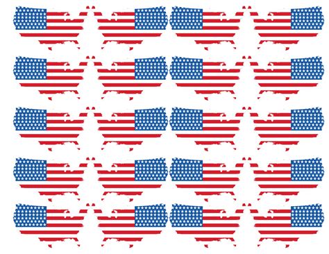 American Flag Template Printable