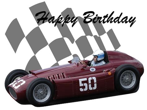 Racing Car Birthday Card 1 Photograph By John Colley Pixels
