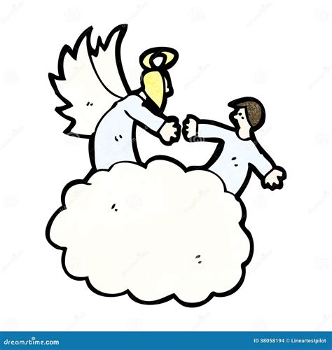 Cartoon Angels In Heaven Stock Images Image 38058194