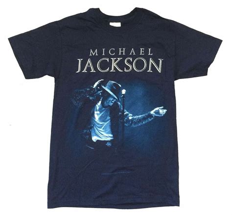 Michael Jackson Michael Jackson Classic Stage Pic Navy Blue T Shirt